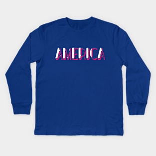 American Heart, American Soul! Kids Long Sleeve T-Shirt